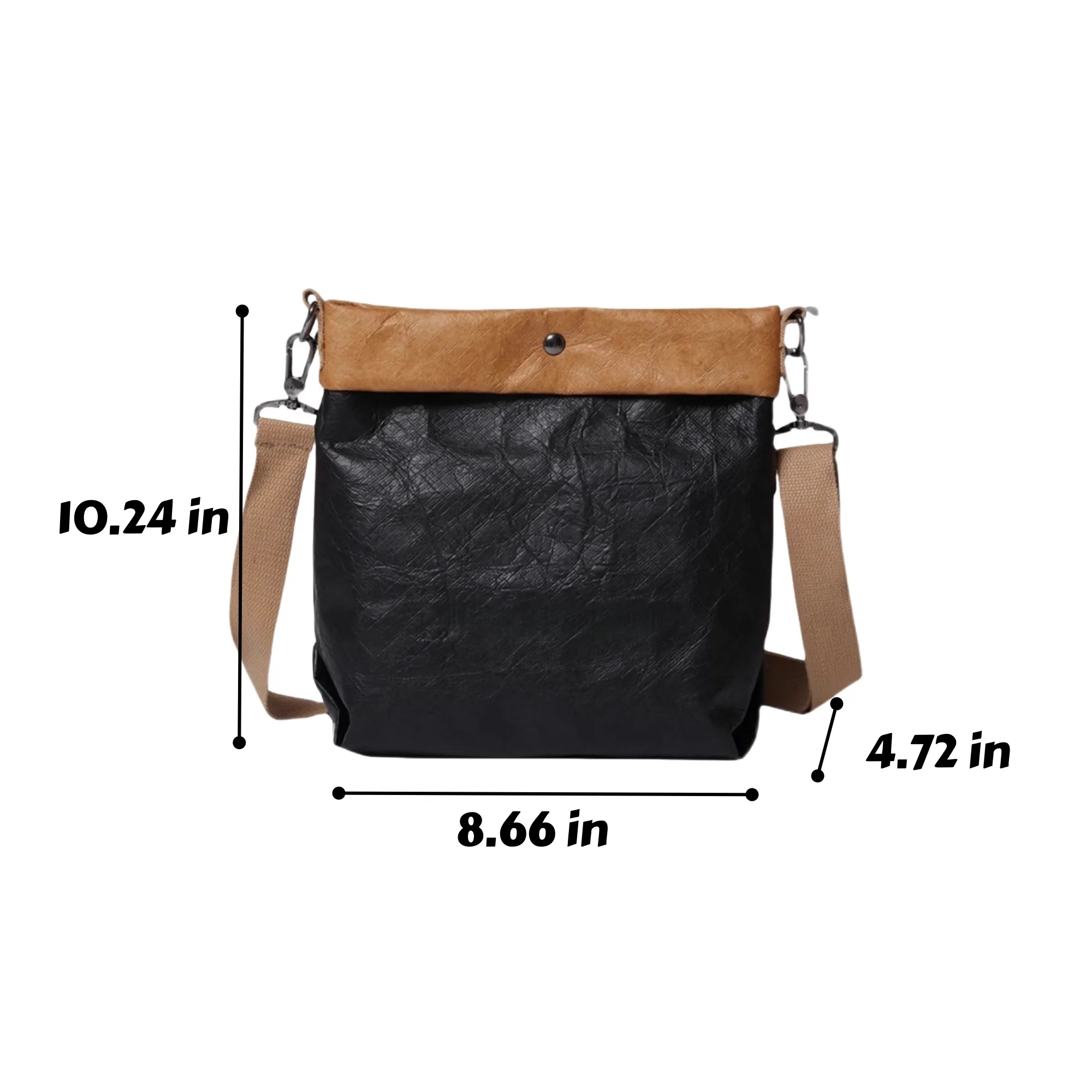 Vintage Kraft Paper Crossbody Bag 2