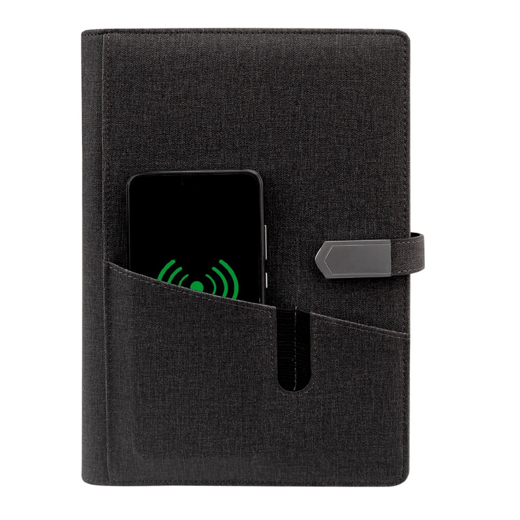 Multifunctional Wireless Charging Notebook with Power Bank & USB Drive 7