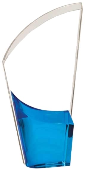 8 1/2" Blue Lunar Acrylic Award 2
