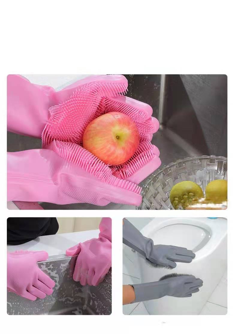 Reusable Silicone Dishwashing Gloves 1