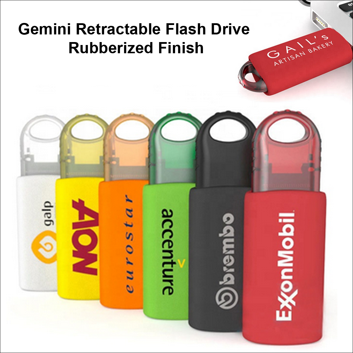Gemini Retractable Flash Drive / USB - 256MB