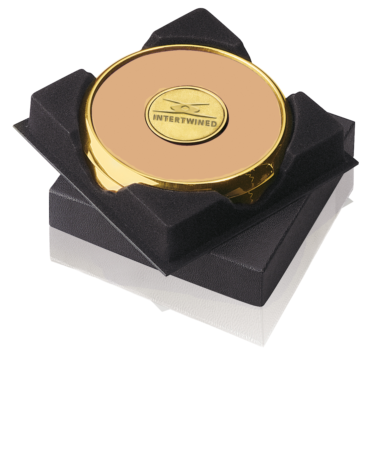 JAFFA® Two Coasters in Deluxe Black Flocked Gift Box 10
