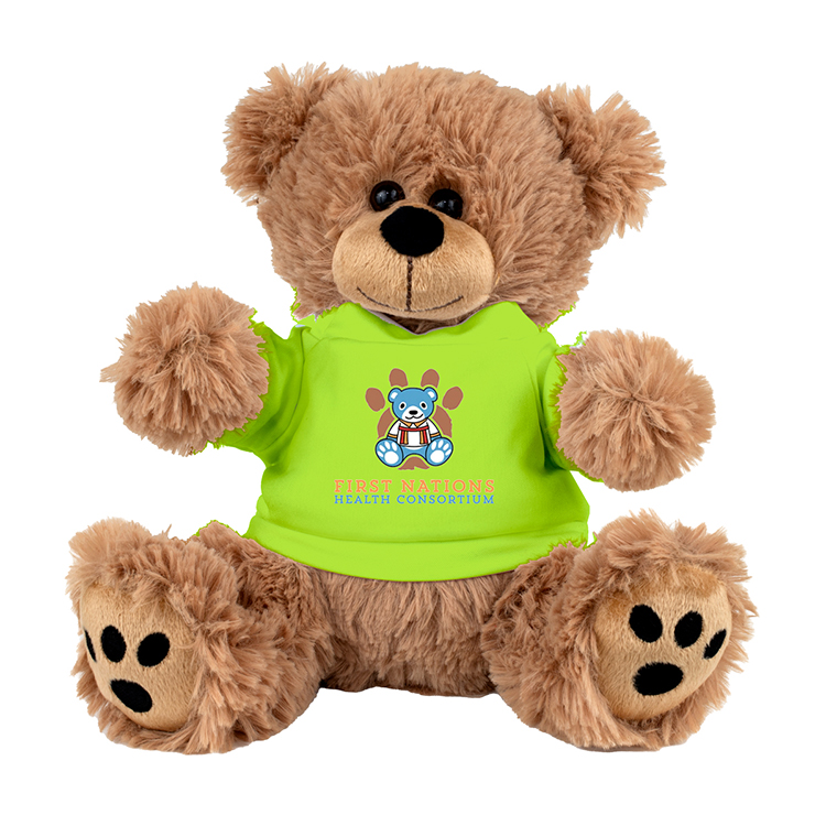 "FRED E. BEAR" LARGE 8" Plush Teddy Bear With Choice of T-Shirt Color 7