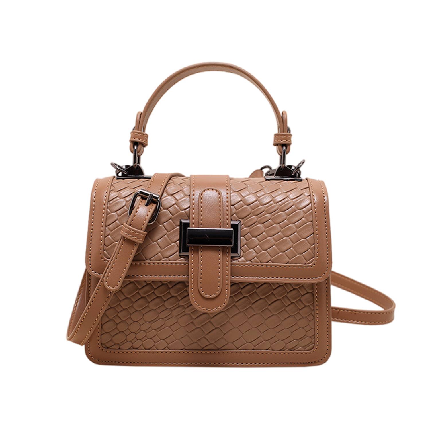 PU Leather Crossbody Bag Solid Color Elegant for Women 4