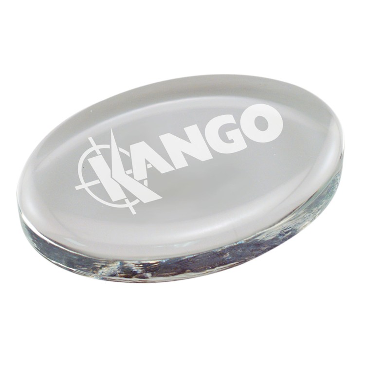 Clear Glass Paperweight - Engraved 5