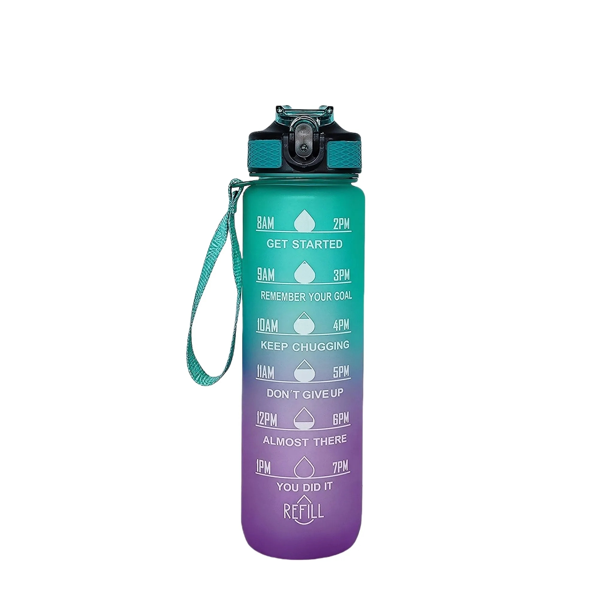 MOQ 34oz Durable Water Bottles Motivational with Time Marker 8