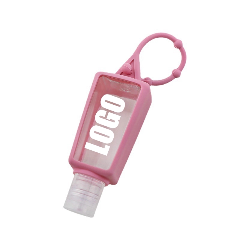 Custom Silicone Hand Sanitizer Holder Keychain 5