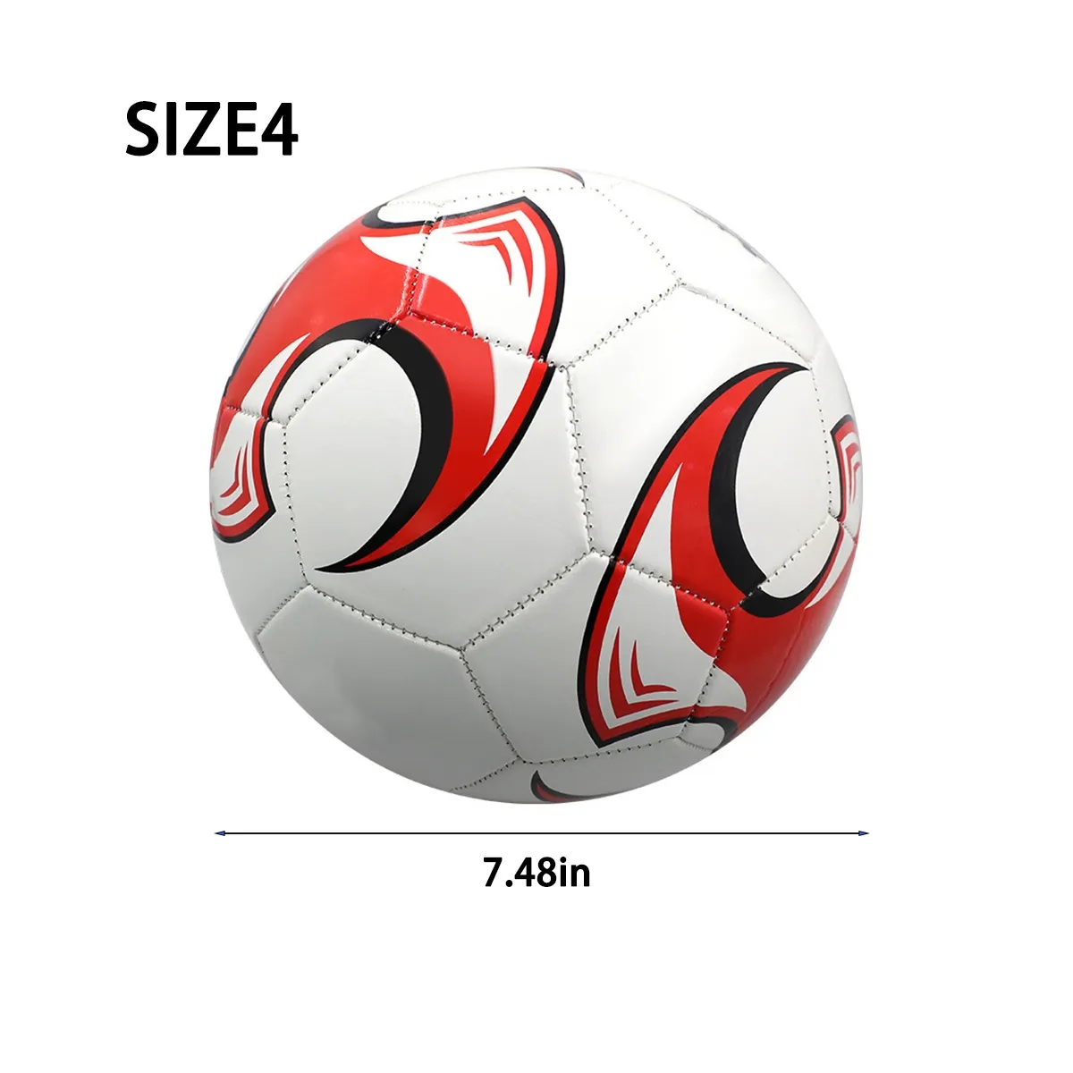 Size 4 Outdoor Kids Adults Game Training Soccer Ball 3