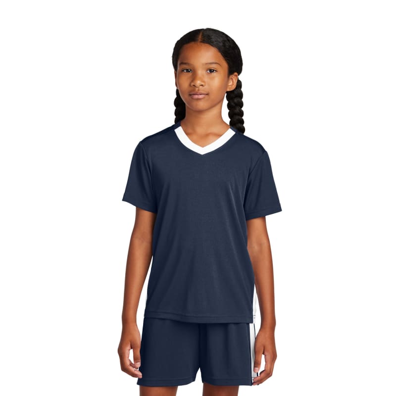 Sport-Tek Youth Competitor United V-Neck 34