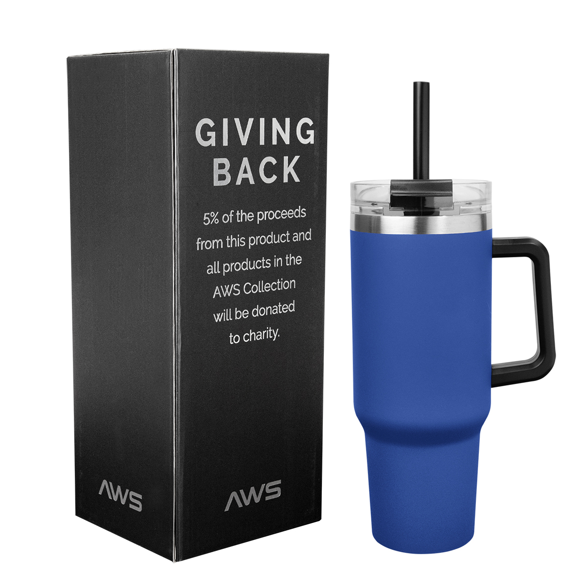 40 Oz. AWS Intrepid Stainless Steel Tumbler 10