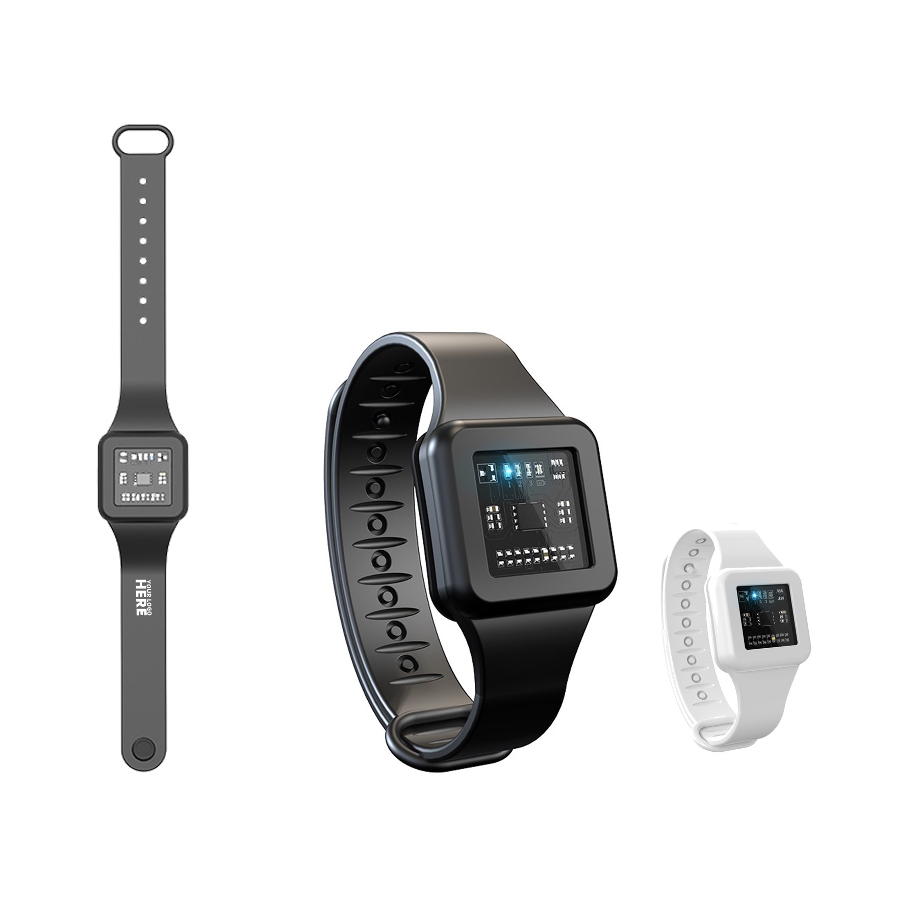 Ultrasonic Mosquito Repellent Bracelet Watch