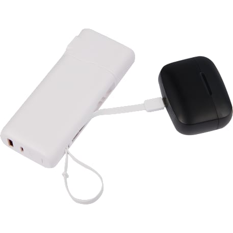 UL Listed 10,000 mAh 20W PD Power Bank with AC Plu 45