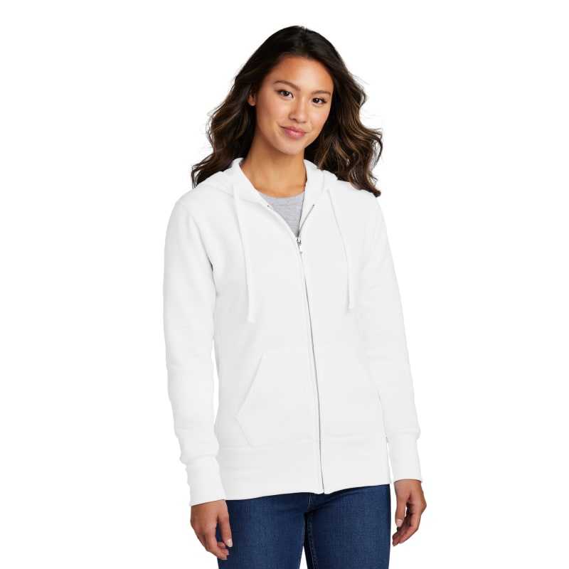 Port & Company Women's Core Fleece Full-Zip Hooded Sweatshirt., custom hoodie or sweatshirt with logo imprint 4