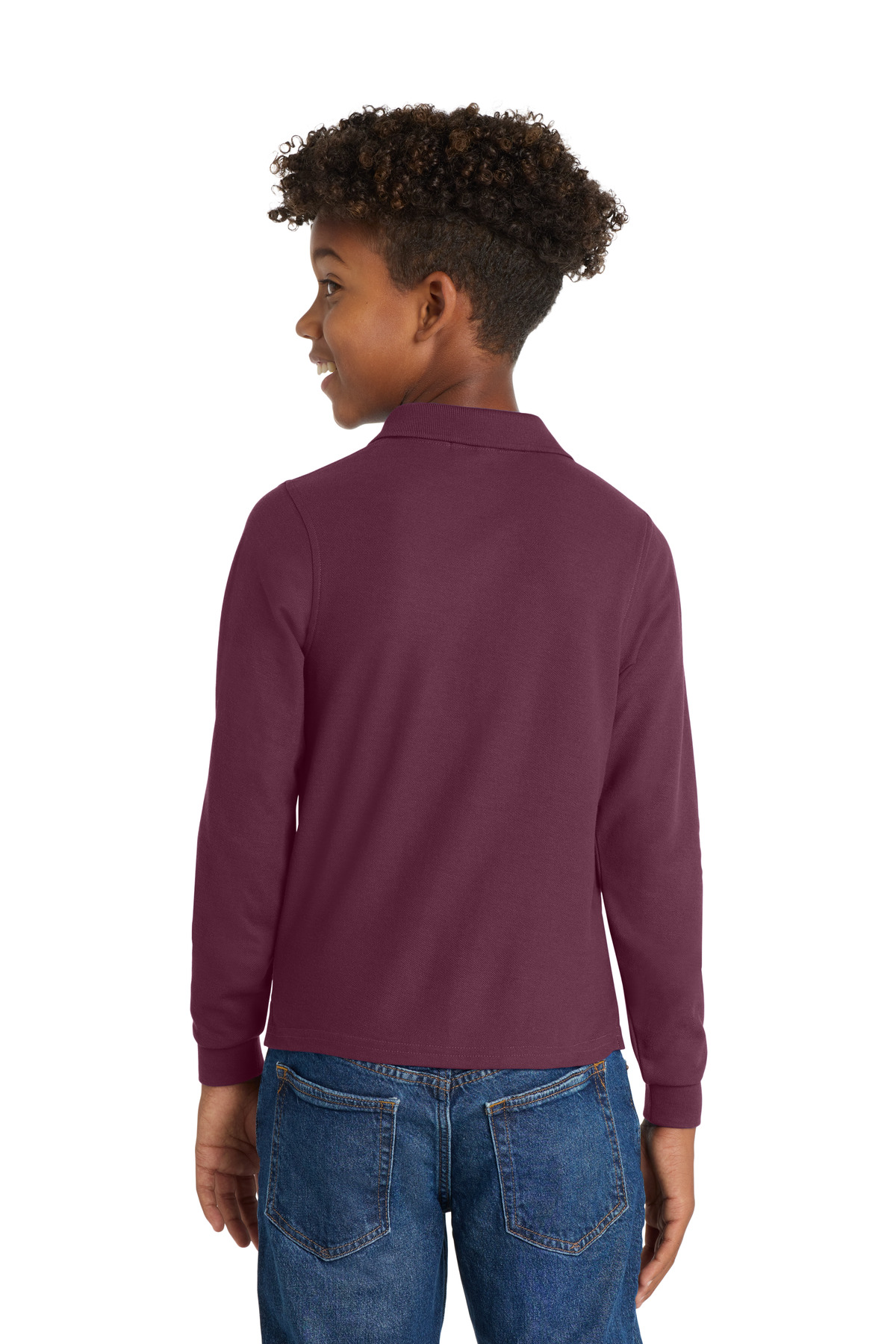 Port Authority Youth Long Sleeve Silk Touch Polo. Y500LS 30