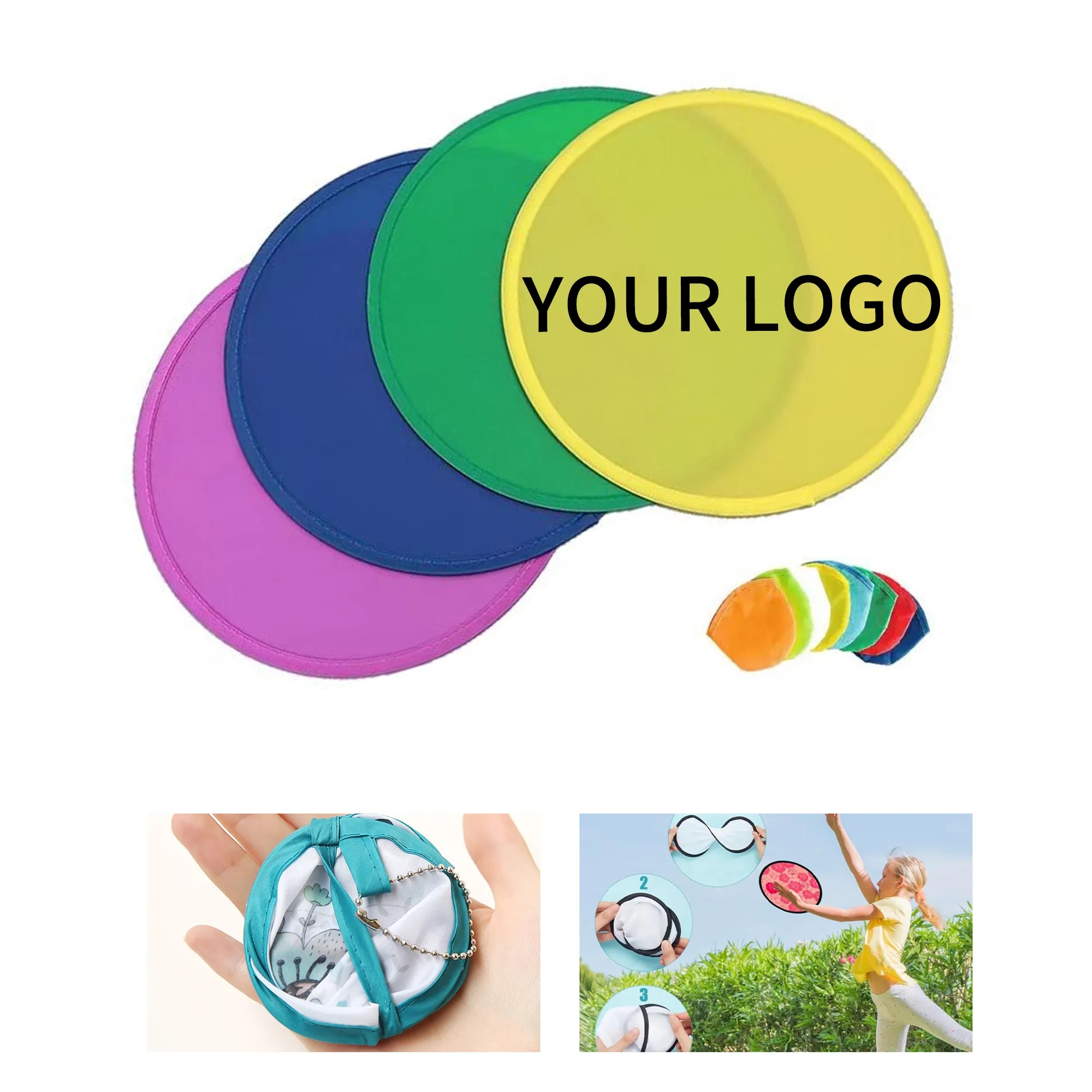 Durable Polyester Flying Disc Fan for Outdoor Activities 1