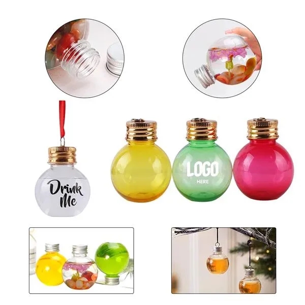 CLEAR PLASTIC CHRISTMAS ORNAMENTS 2
