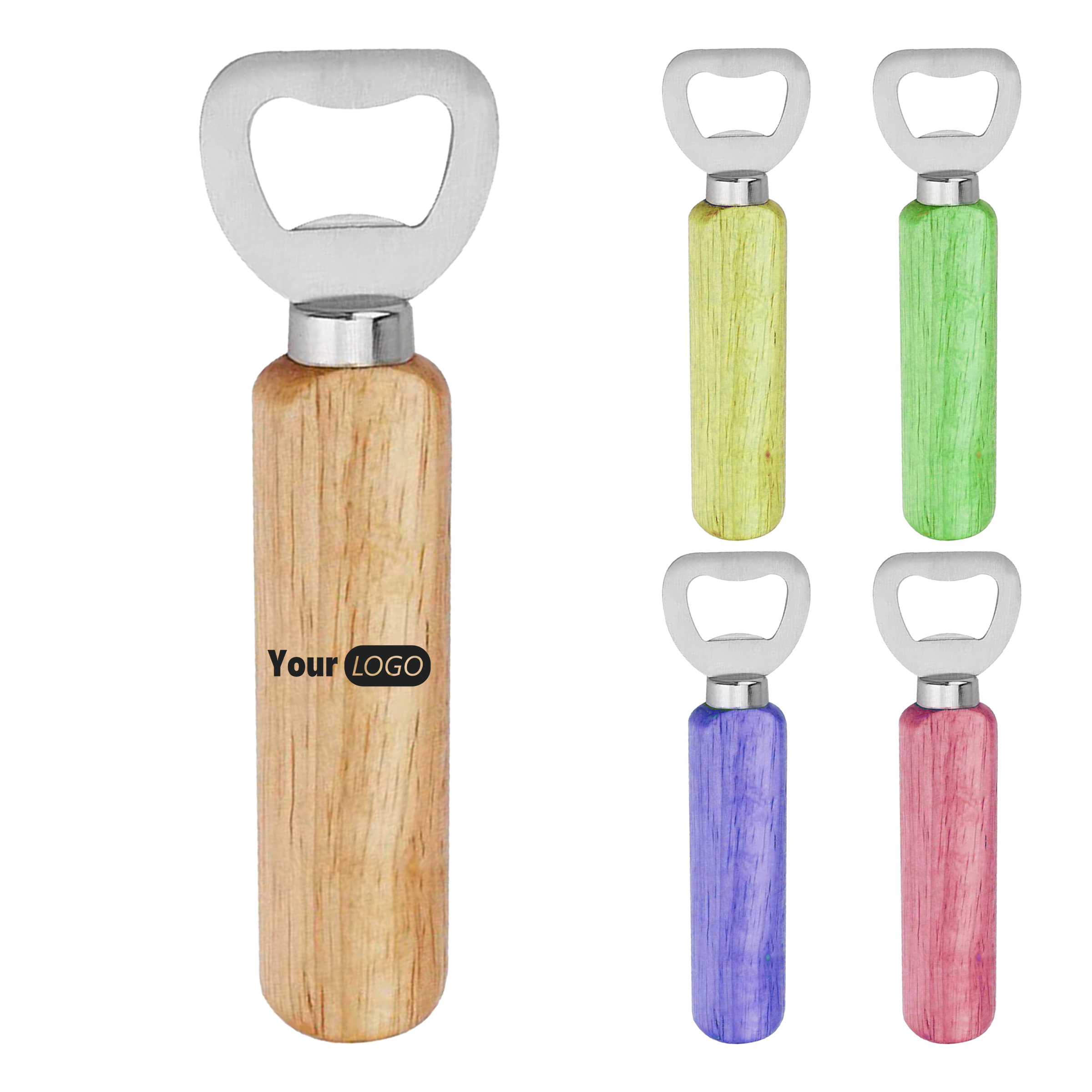 Stainless Steel Stylish Custom Wooden Handle Bottle Opener For Gifts And Events 2