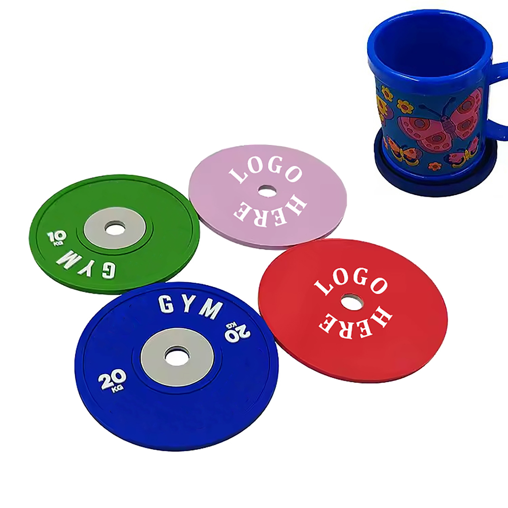 PVC Rubber Coasters for Drinks 2