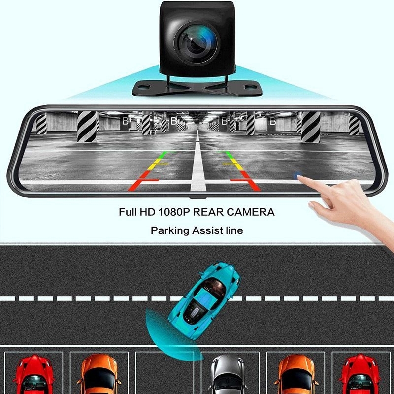 4K Mirror Dash 1080P Car Camera With Hd Screen Wide 15