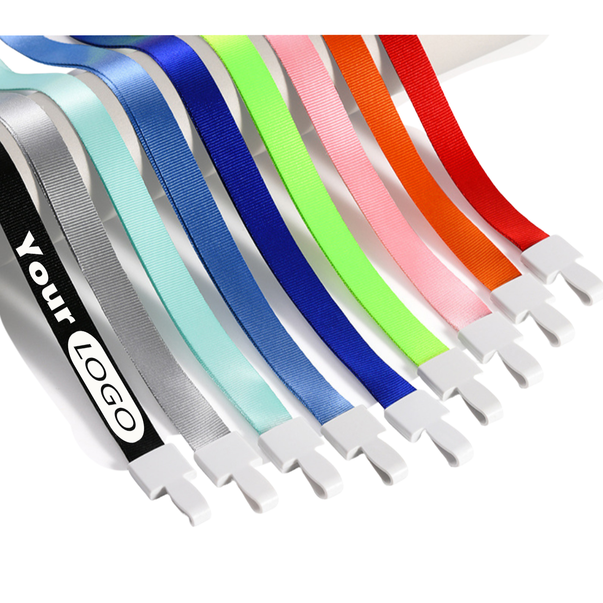 Polyester Neck Strap With ID Work Card Clip Lanyard 1