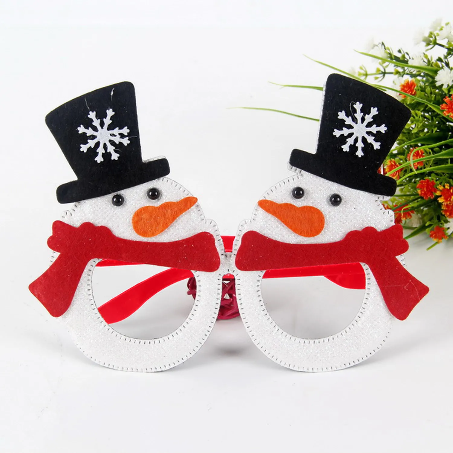 Christmas Party Glasses Glitter Frames 2