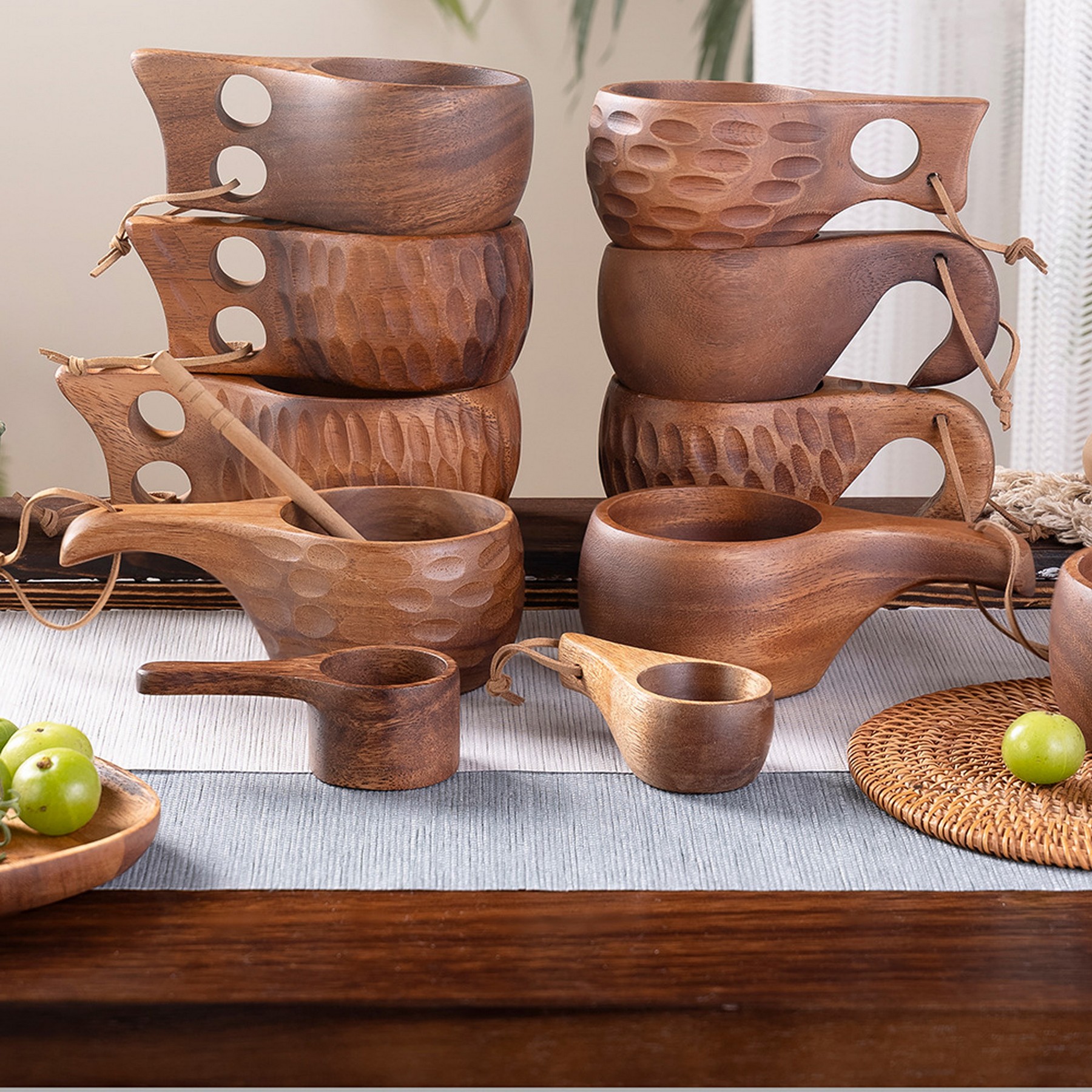8 Oz Natural Wooden Coffee Cup Wine Cup Tea Cup 4