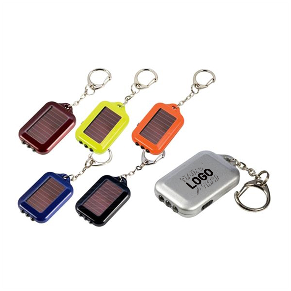 Solar Flashlight Keychain 2