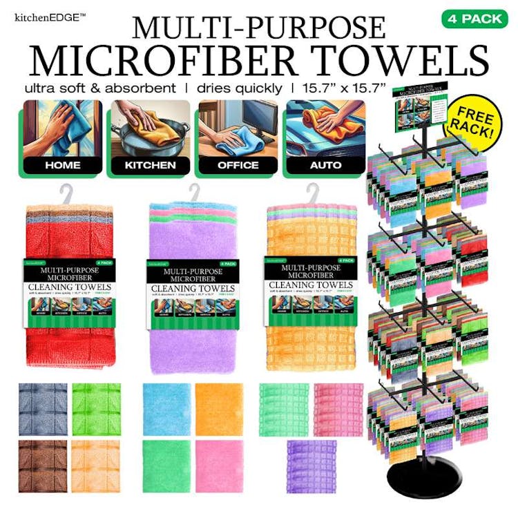 Microfiber Towels - Assorted Colors 2