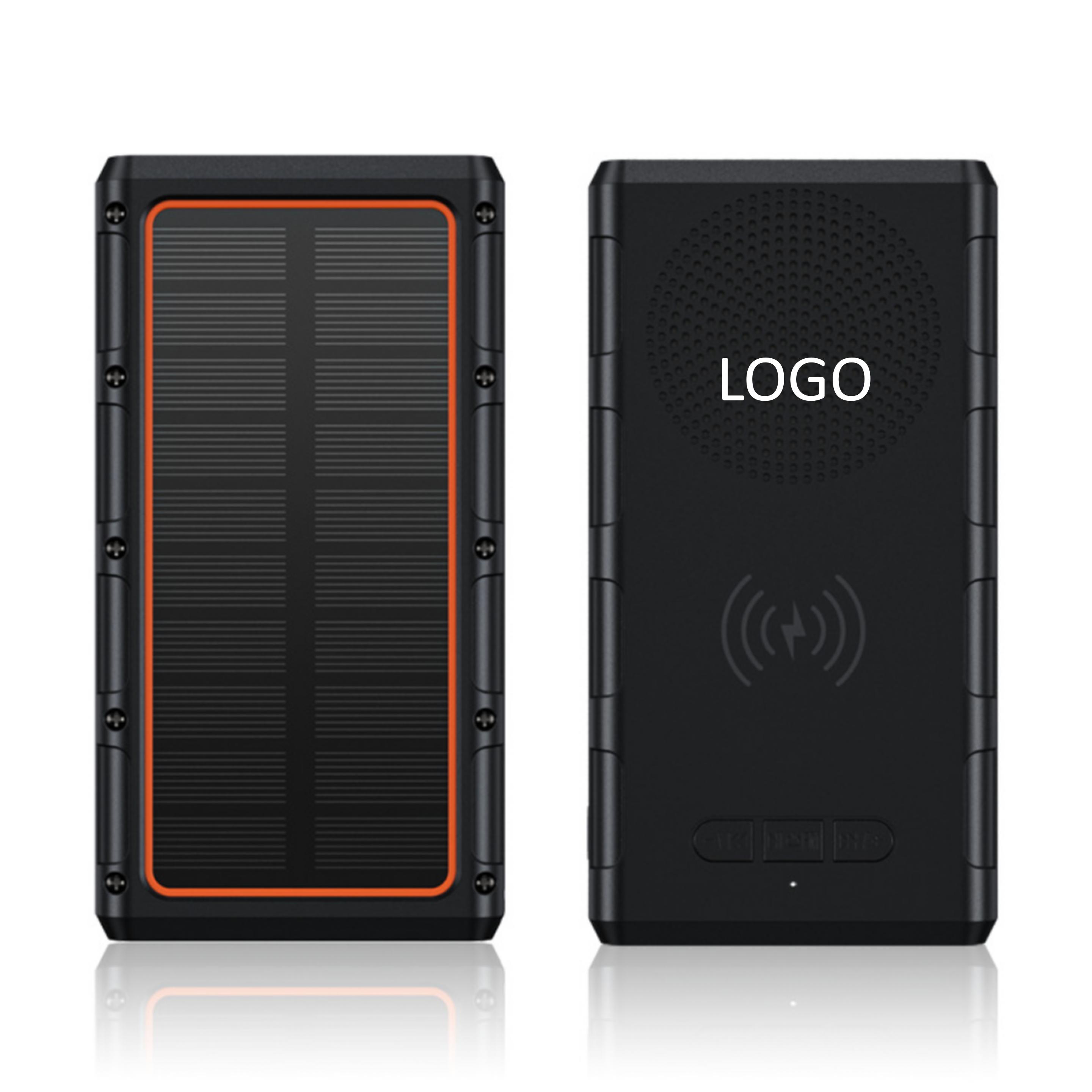 Solar power bank with Bluetooth audio 1