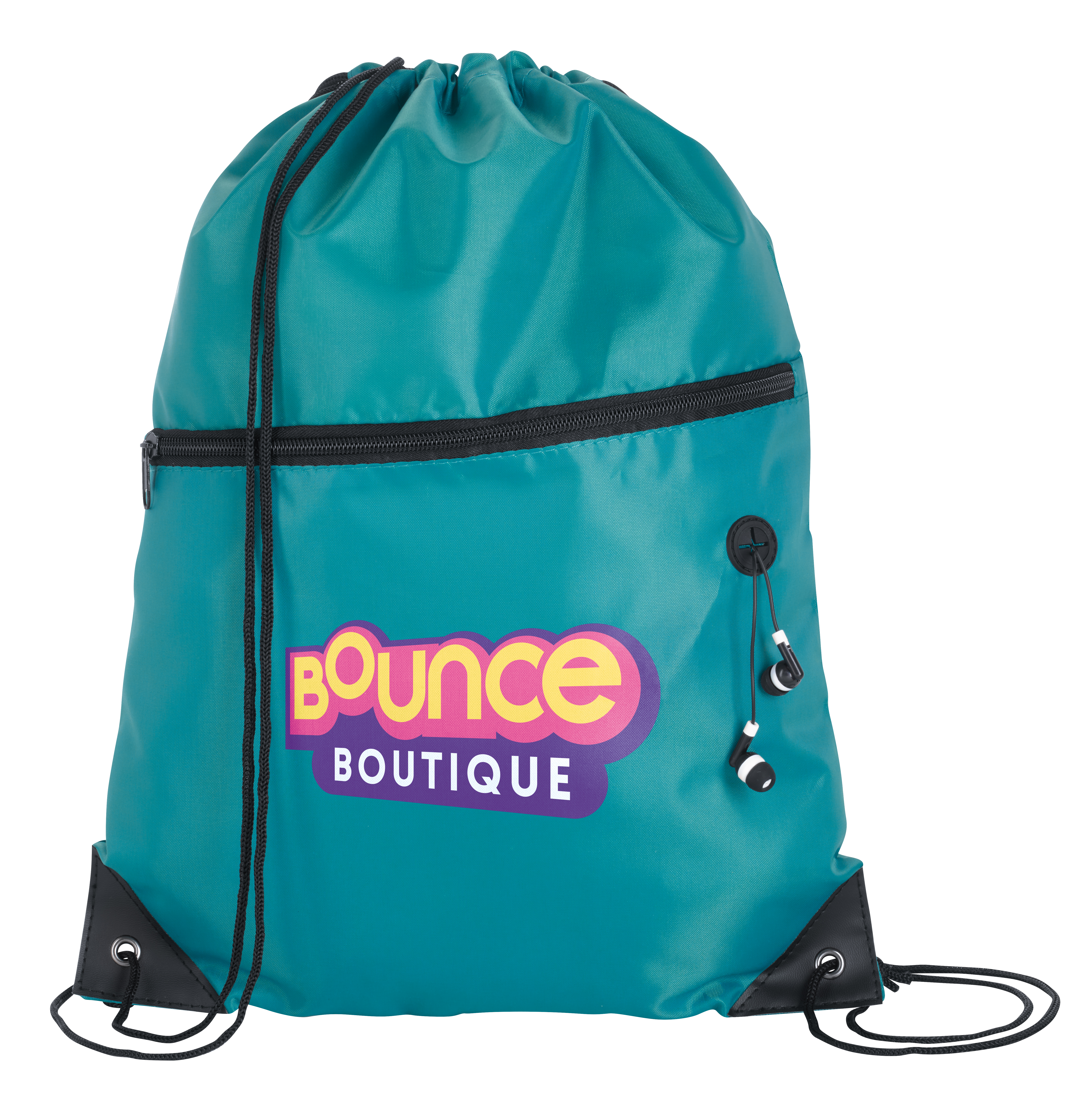 Good Value™ Front Zip Drawstring Backpack 27
