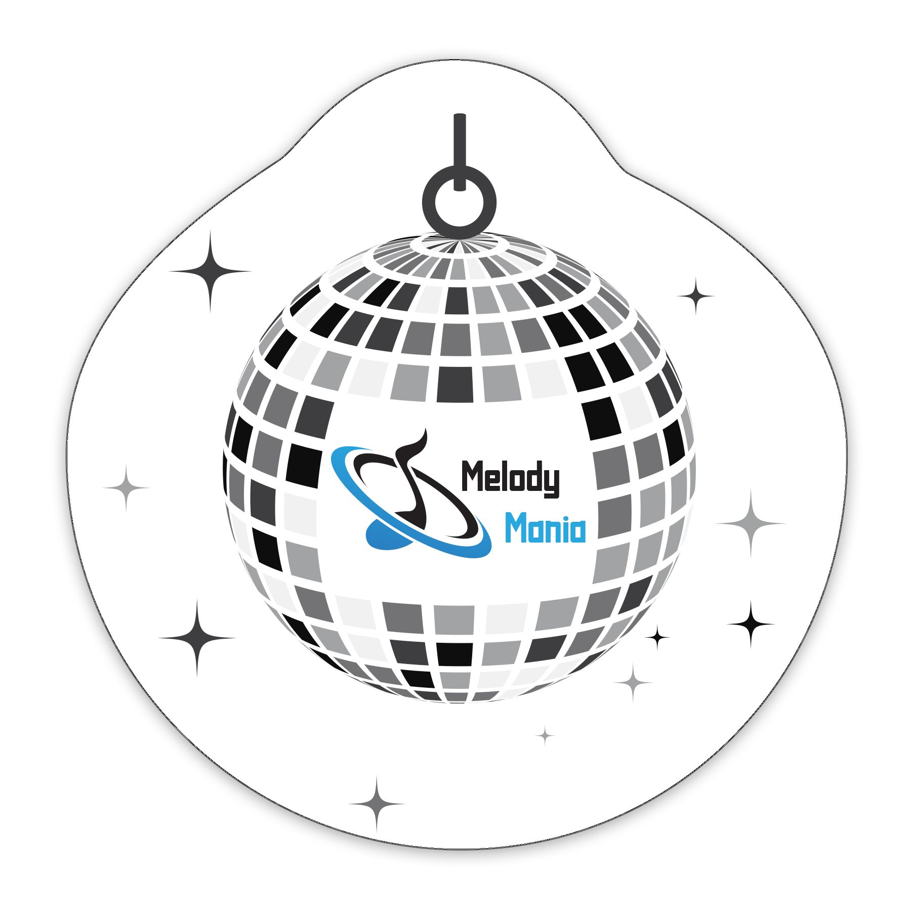 Disco Ball Shaped NoteKeeper™ Magnet 20 Mil 3
