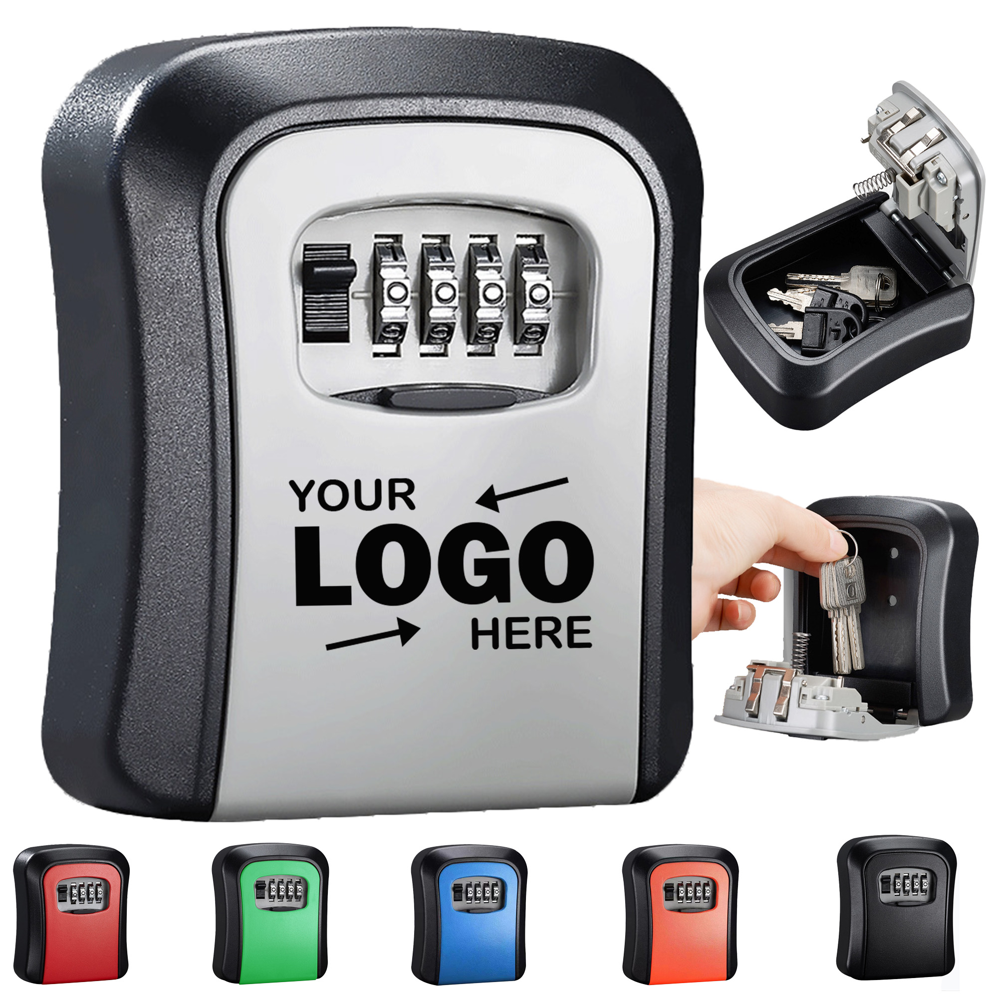 Durable Large ABS Keyless Combination Lock Box 3
