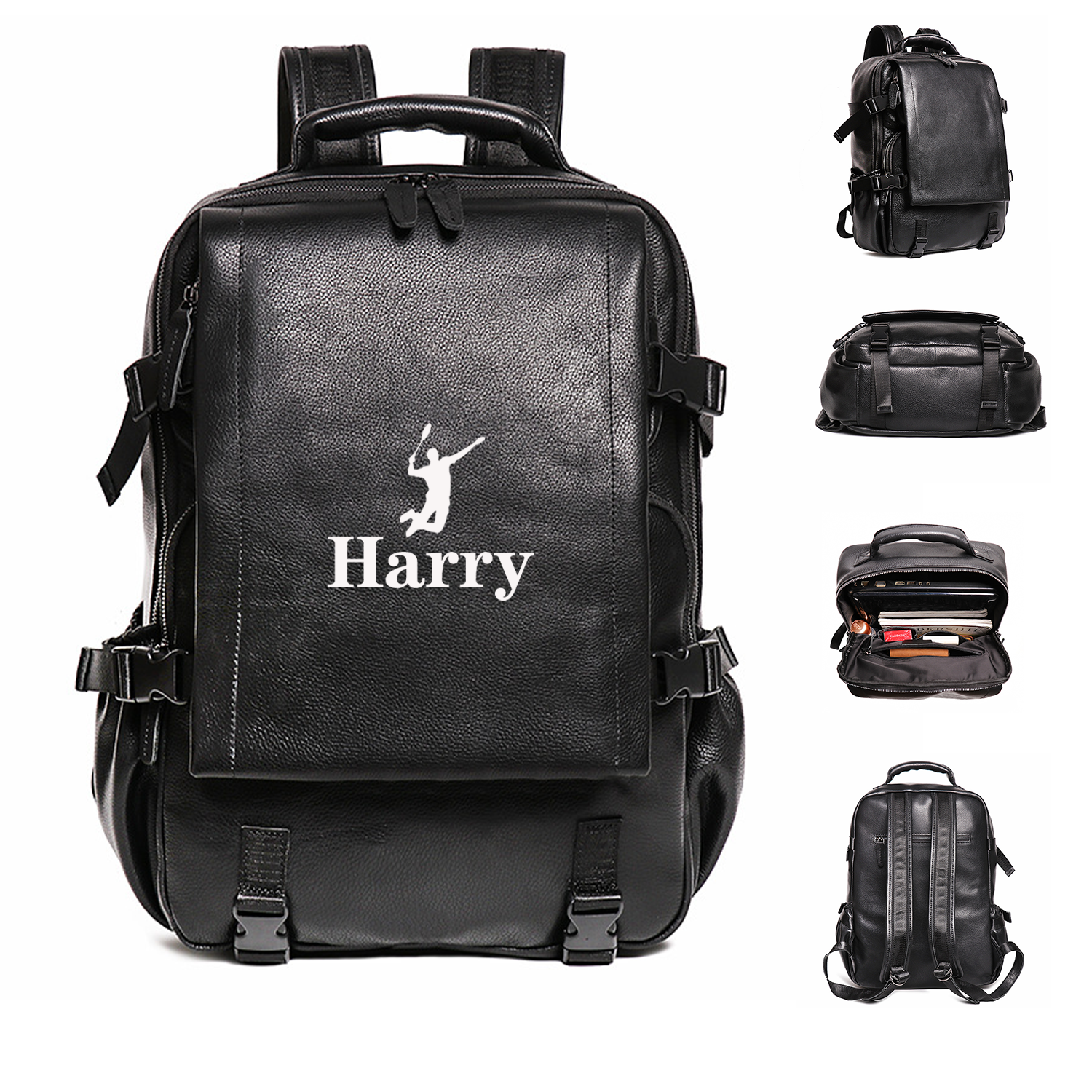 Business Leather Backpack 1