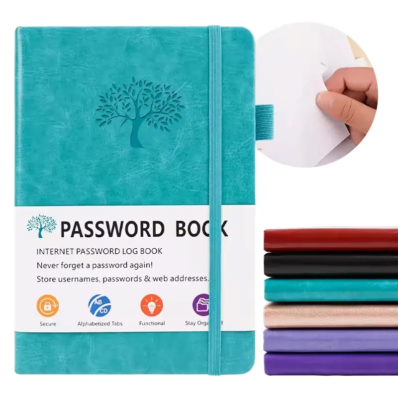 5.2"x7.8" 136 Pages Password Book With Alphabetical Tabs 7