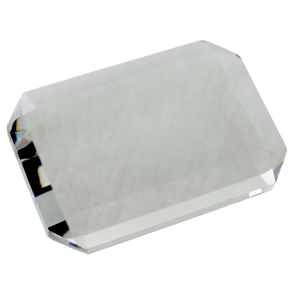 Rectangle Optical Gem Cut Paperweight