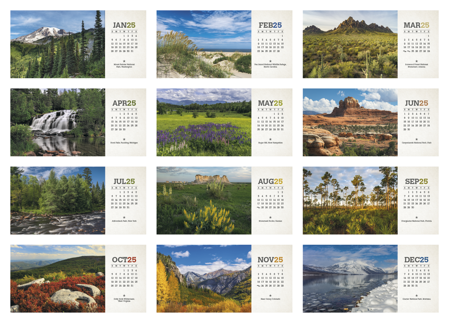 Triumph® Calendars American Splendor Desk Calendar 9