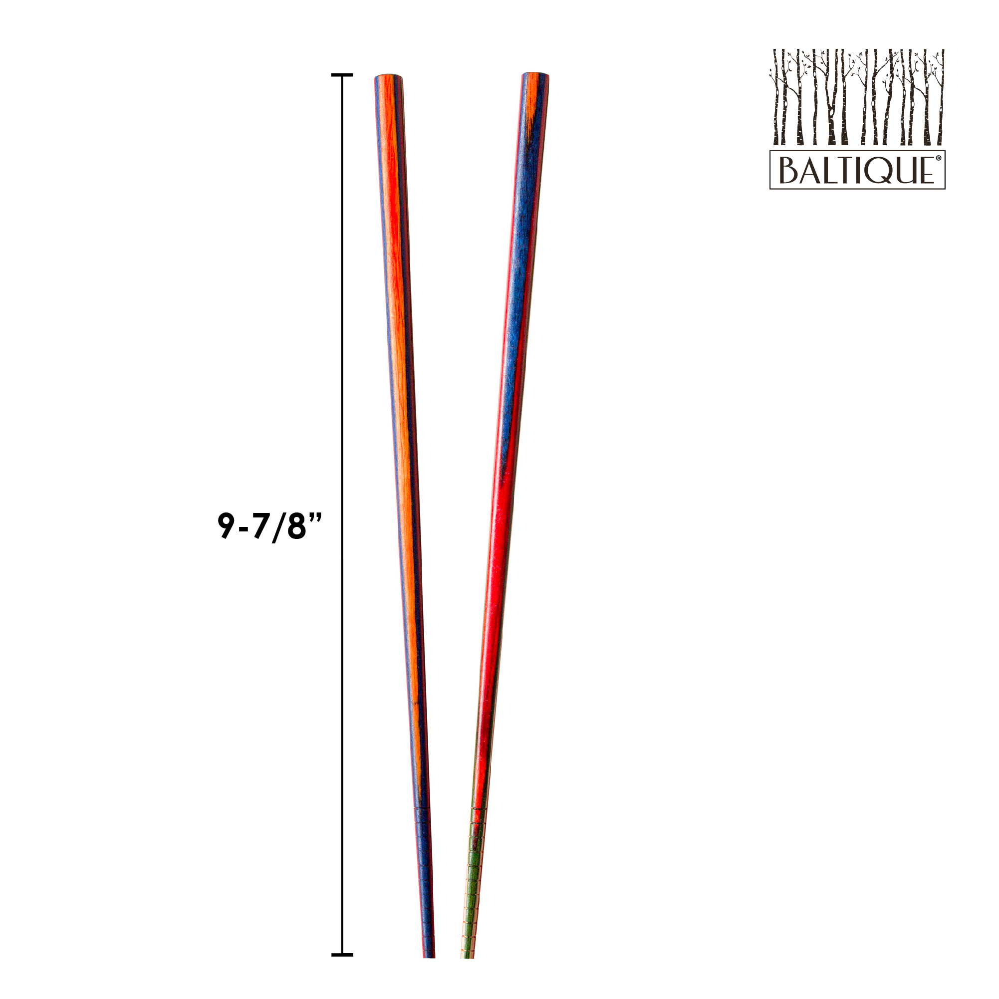 Baltique® Marrakesh Collection Reusable Chopsticks, Set of 4 Pairs 4