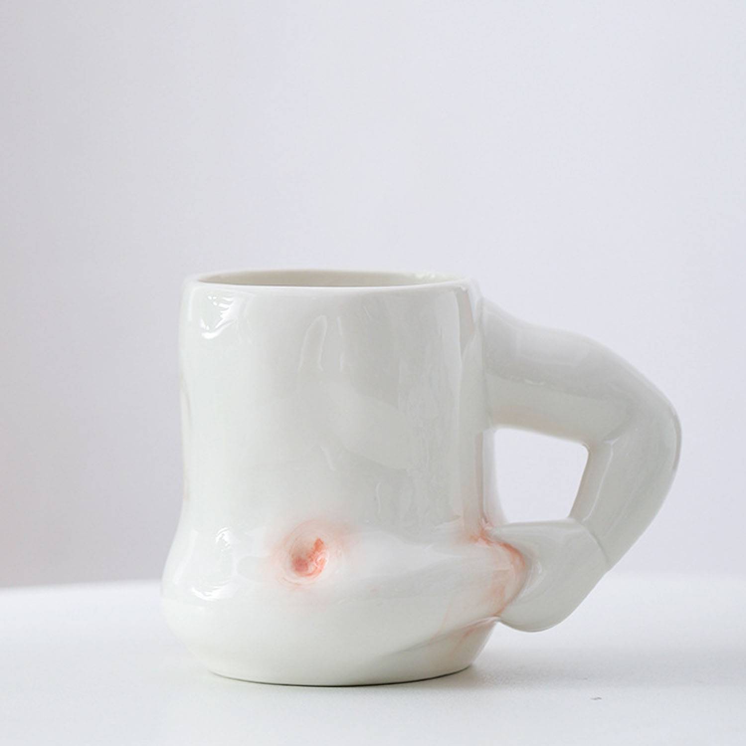 13 oz. Fat Belly Cute Ceramic Coffee Mug w/ Handle 2