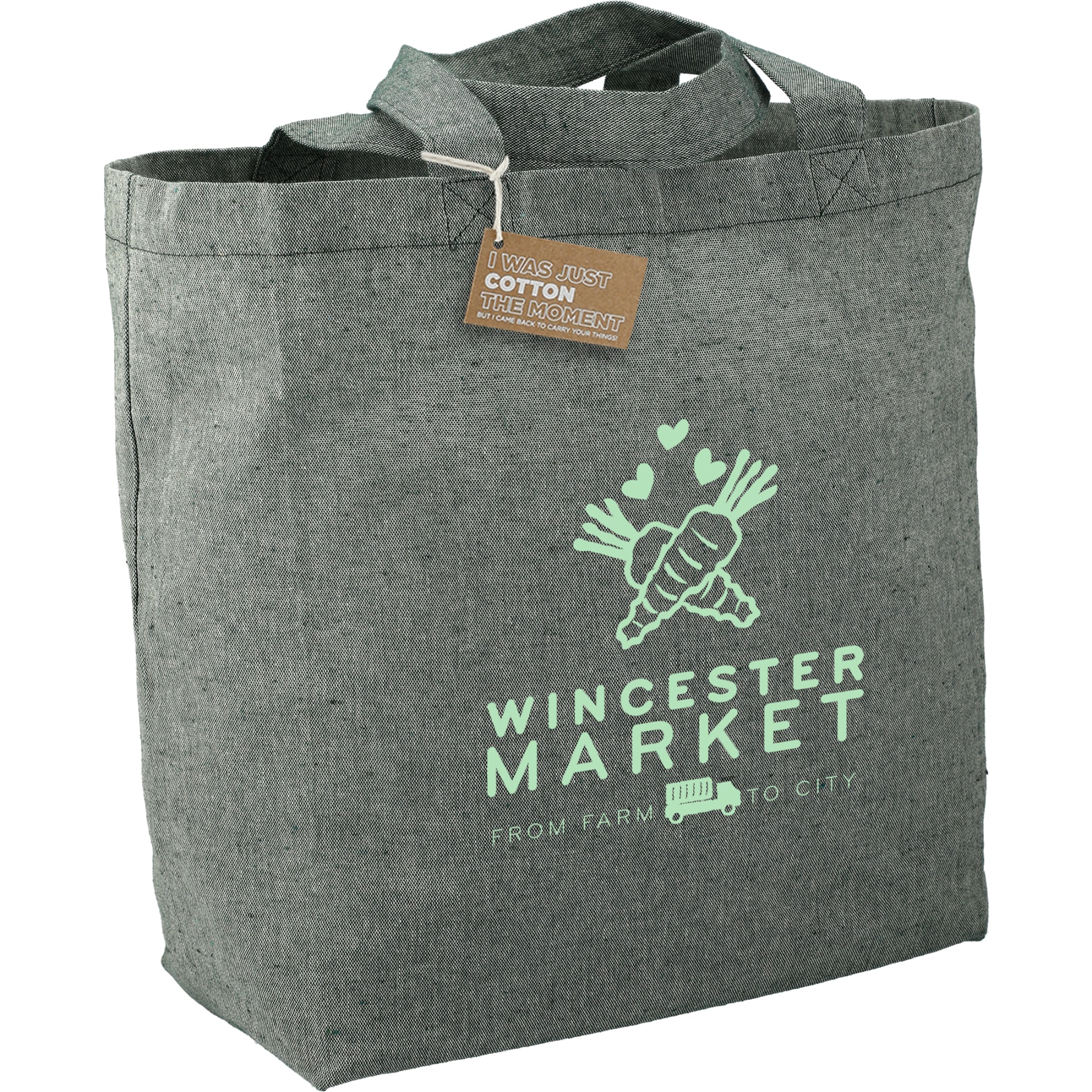 Recycled 5oz Cotton Twill Grocery Tote 22