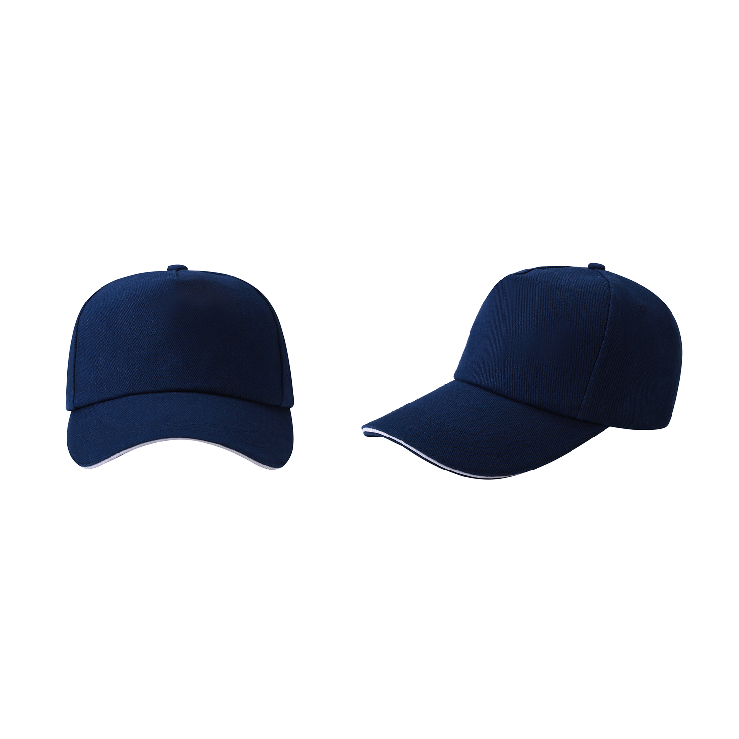 Stock Single-Yarn Drill Cotton 5 Panel Cap w/Double Buckle Back Fastener 10