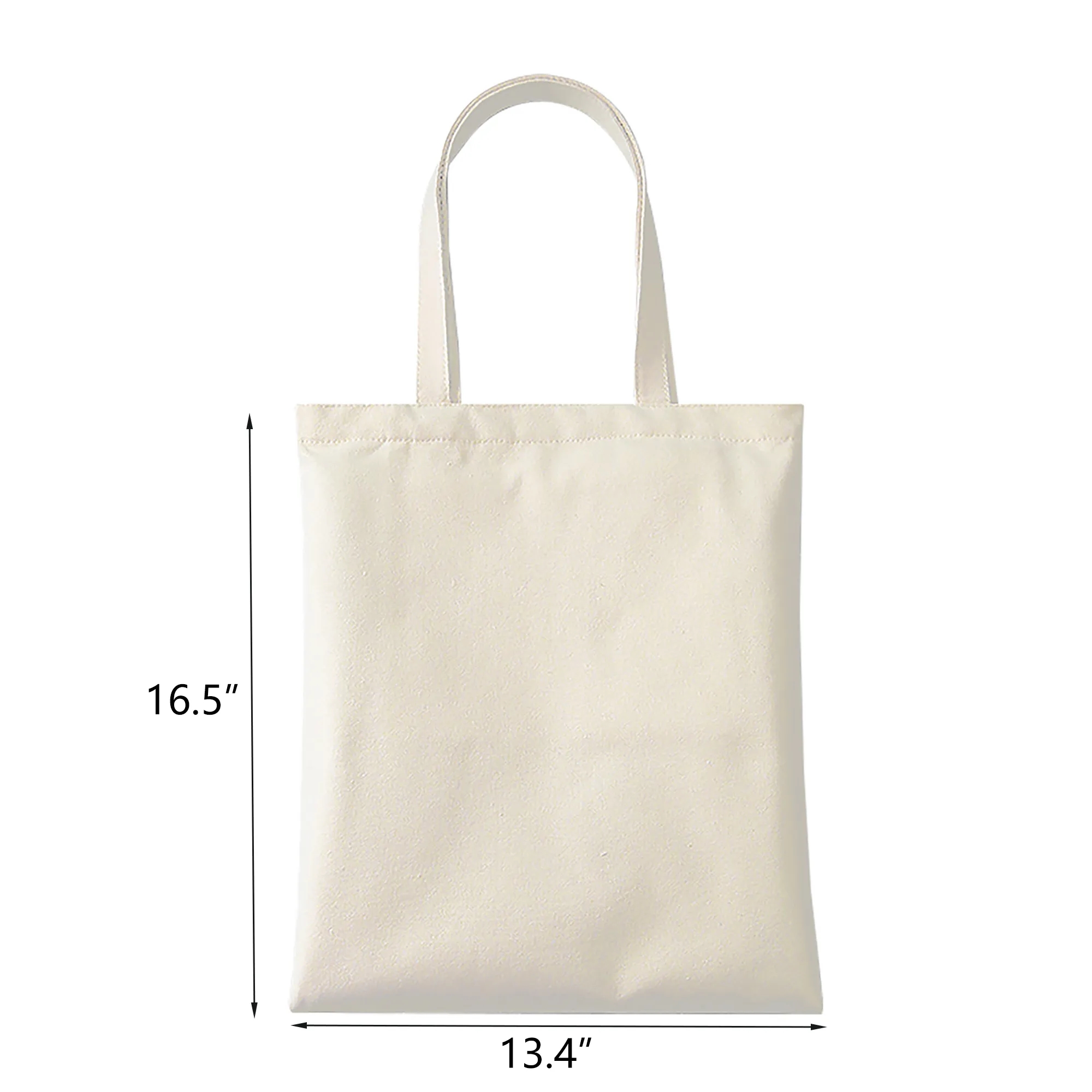 Heavy Natural Canvas Tote Bags with Long Handles 2