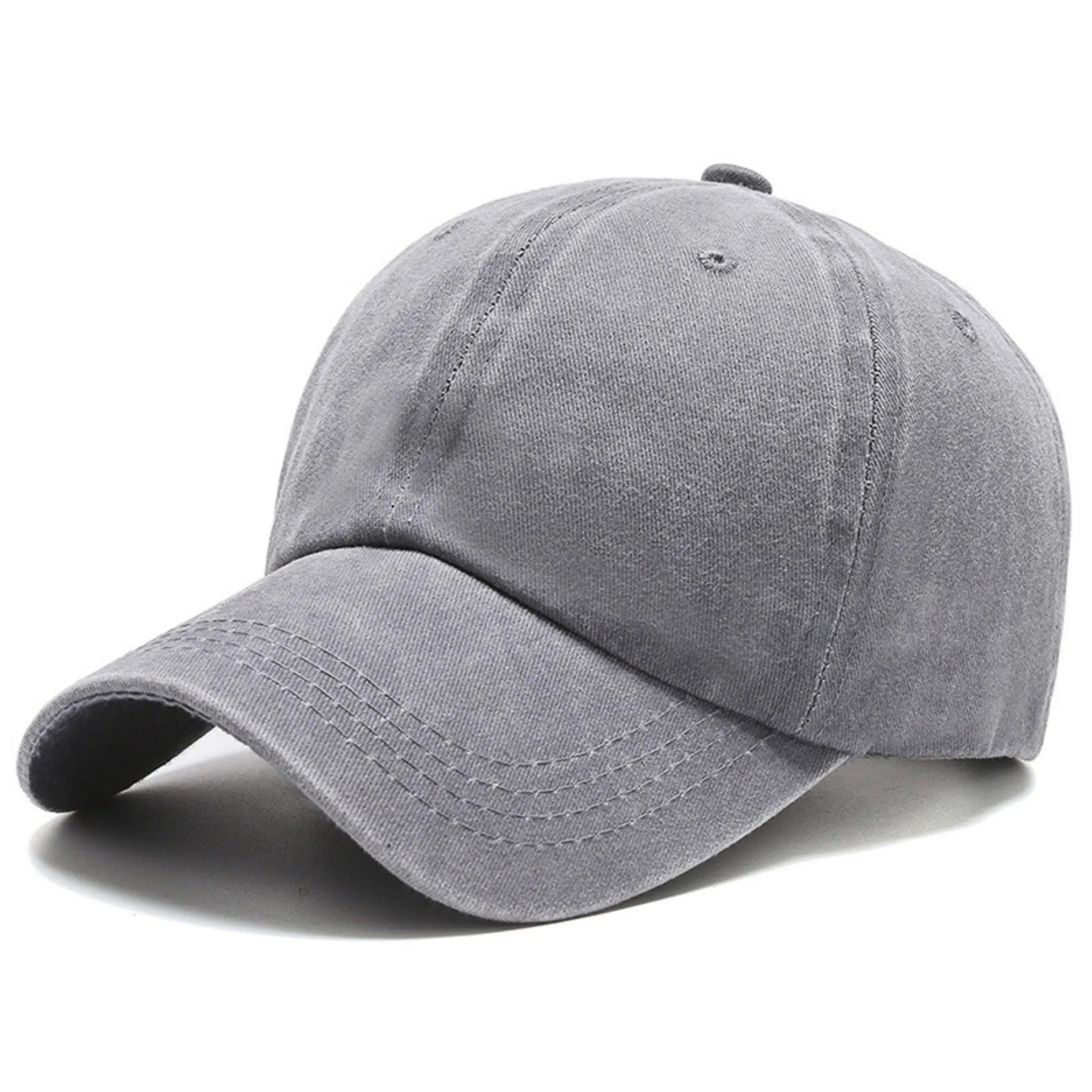 Logoed Vintage 100% Cotton Washed Baseball Cap Adjustable 6