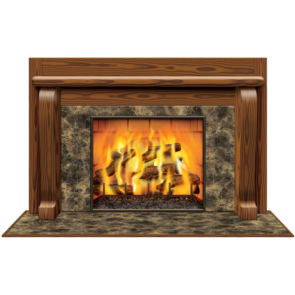 Fireplace Decorations - 3'2" x 5'2" 2