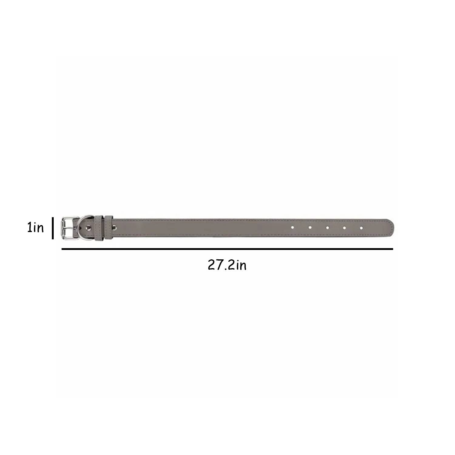Adjustable PU Leather Pet Collar 4