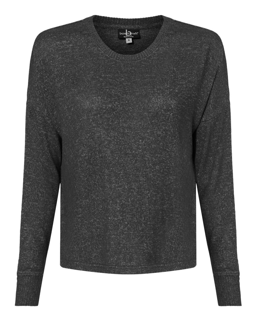 Women's Cuddle Fleece Boxy Crewneck Pullover - L06 15