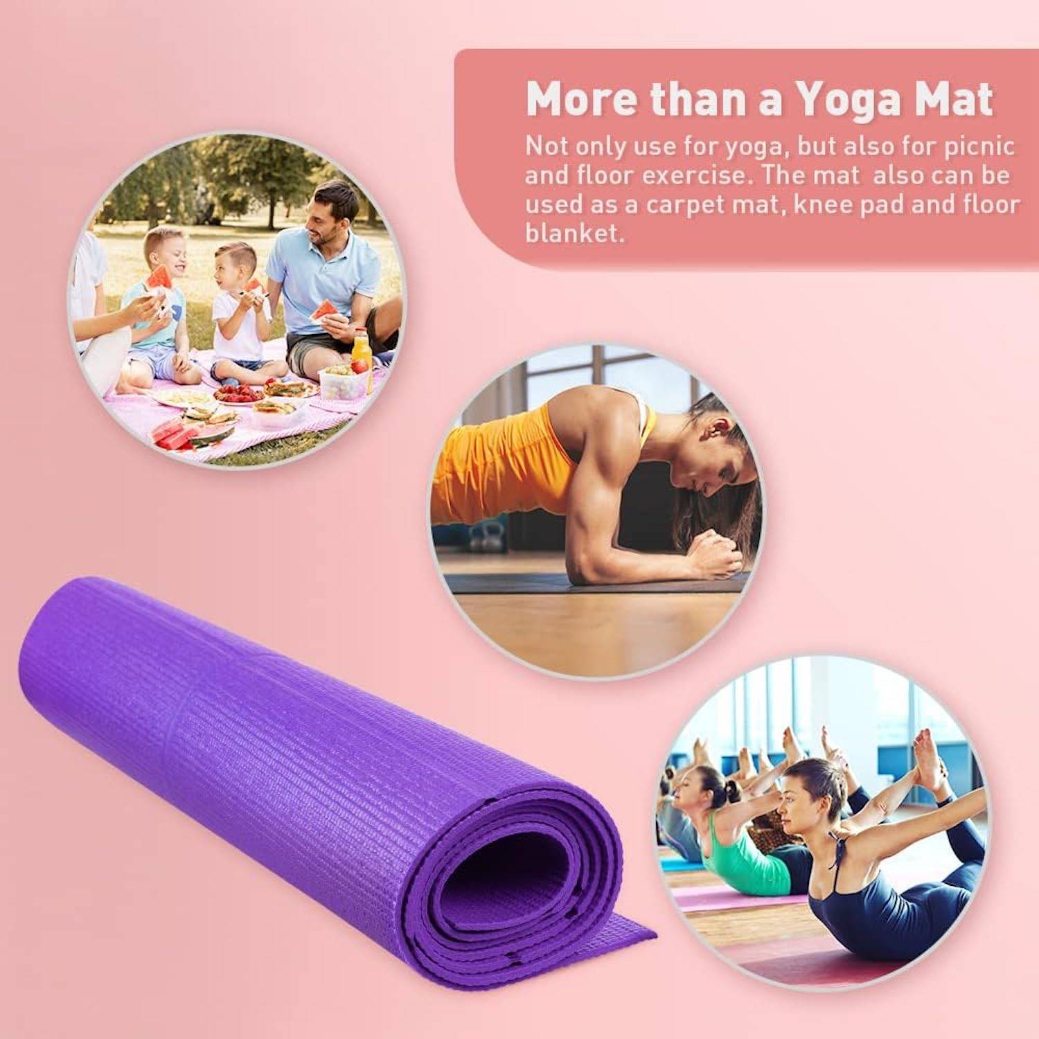 4Mm Pvc Foldable Yoga Mat 4