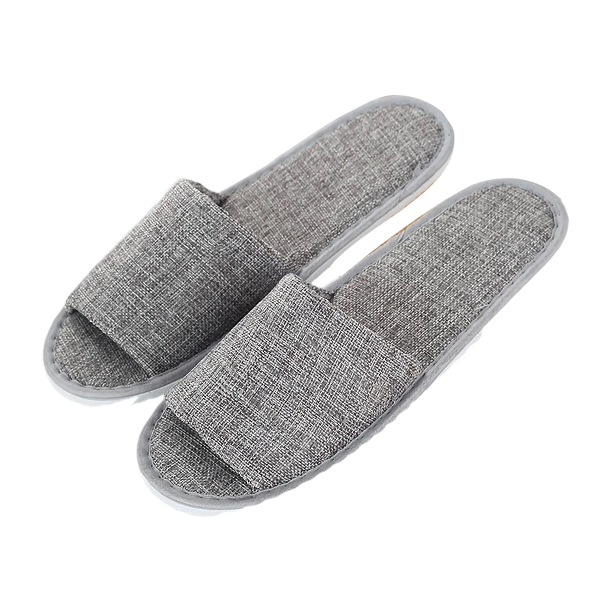 Disposable Linen Hotel Slippers 9