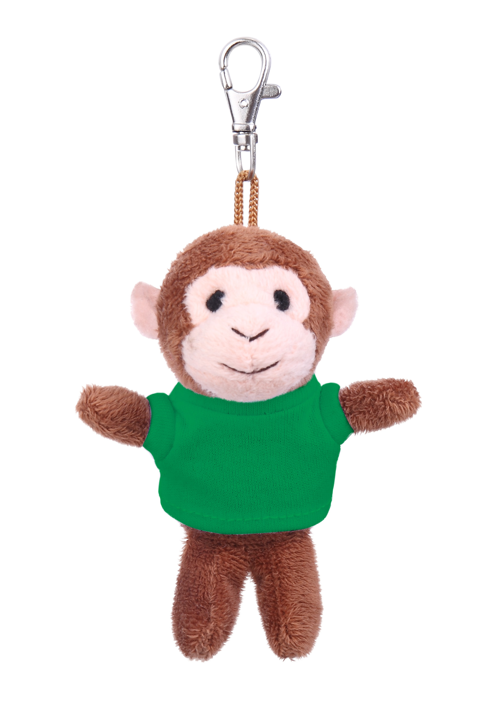 Soft Plush Monkey Keychain with Tee 9