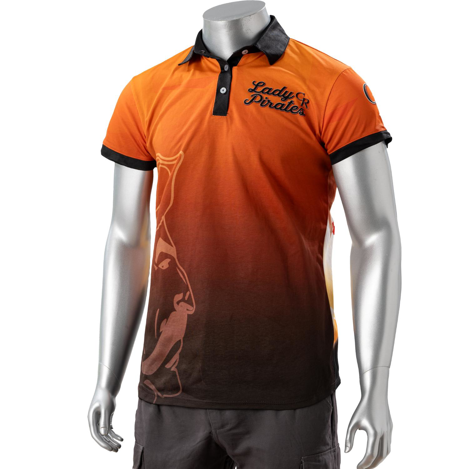 100% Cotton Full Color Pigmented Digital Print Men's Polo - 5.3 oz 3