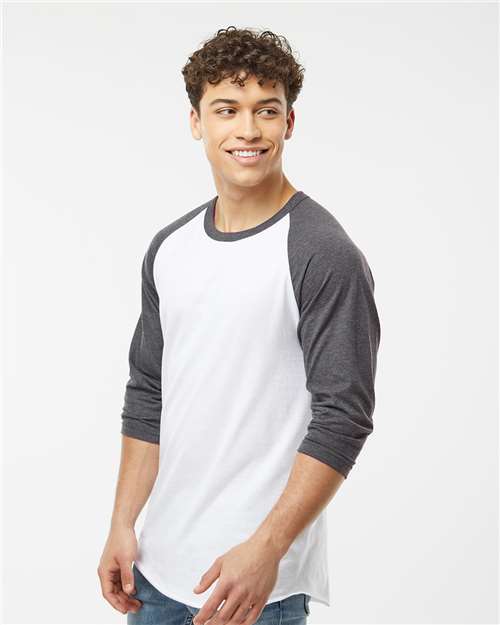 Unisex Fine Jersey Raglan T-Shirt - 245 155